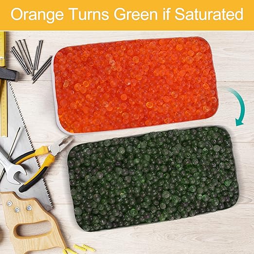 LotFancy 40Gram Indicating Silica Gel Desiccant Canister, Pack of 6, (Orange to Dark Green), Reusable Dehumidifier Desiccant, Moisture Absorbing, No Cobalt II Chloride - Image 4