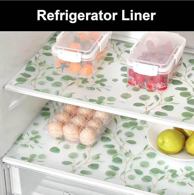 Cooyes Shelf Liner Drawer Liners, Shelf Liners for Kitchen Cabinets, Non Adhesive Cabinet Liner, EVA Waterproof Non-Slip Refrigerator Liners for Kitchen, Drawer（17.5" W x 360" L） - Image 5