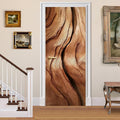 3D Door Decals Stickers, Peel Stick Wall Murals Vinyl Wallpaper Self-Adhesive Mural Door Covers Decorative for Furniture Home Decor Wrinkle-Resistant Waterproof by BVBOX