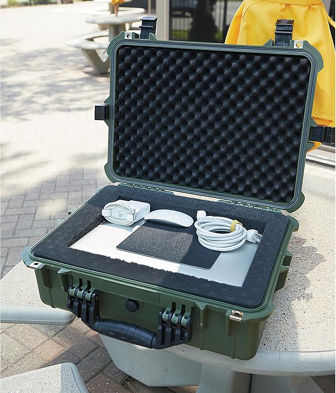 Strongway 20In. Plastic Waterproof Storage Case, Green, Model# Mj-6060_Grn - Image 5