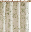 jinchan Floral Curtains Lined Linen Blend Curtain for Living Room 63 Inch Length Sage Green Farmhouse Flower Patterned Curtain French Country Curtains Drapes Back Tab Rod Pocket 2 Panels by JINCHAN
