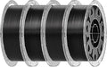Creality PLA Filament 1.75mm Bundle 4 kg, 3D Printer Filament Multicolor, Enhanced Toughness No Warp, Accuracy ±0.03mm Printing Filament (Black 4-Pack) by Creality
