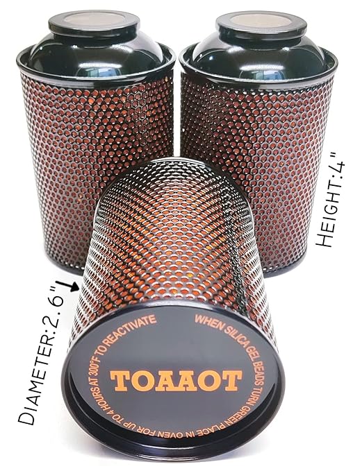 Gun Safe Dehumidifier, Moisture Absorbers, TOAAOT 200g Silica Gel Canister for Gun Case, Tool Box (3 Units) - Image 5