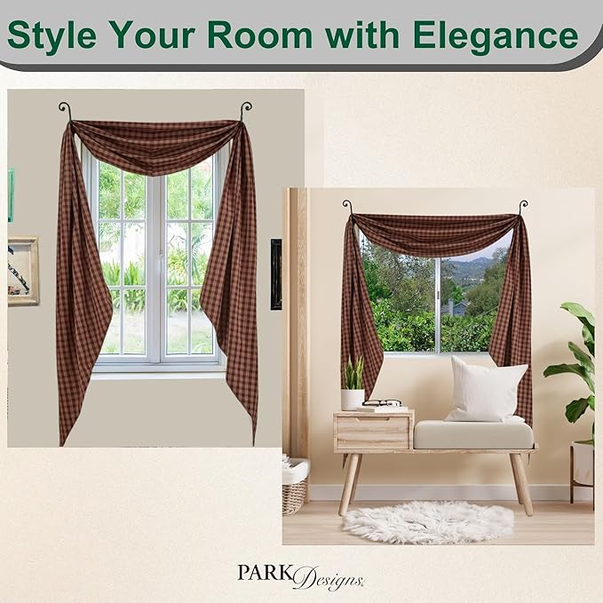 Sturbridge Wine Fishtail Swag 145" X 25" - Image 5