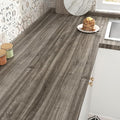 WESTICK Large Brown Wood Contact Paper Waterproof Peel and Stick Countertops Oil Proof Wood Wallpaper Heat-Resistant Vintage Wooden Grain Contact Paper for Kitchen Tables Desk Cabinets 394"x24" by WESTICK