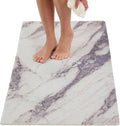 Anti Slip Shower Mat - Non Slip Shower Mats for Inside Shower - Large 47x24 Loofah Shower Floor Mat Non Slip - Bath Mat for Shower - Secure Mat Without Suction Cups (47x24 Marble Grey) by ENKOSI