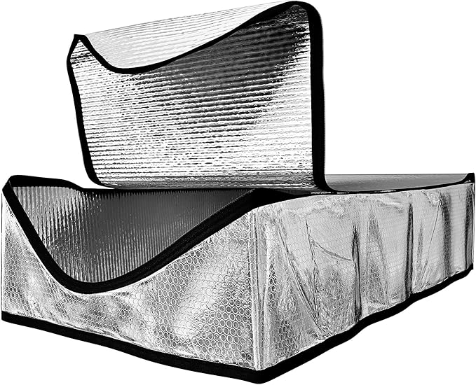 Premium Attic Door Insulation Cover, 25″x54″x11″, Extra Thick Double Bubble Cover for Pull Down Stairs, Air Tight Attic Stairs Insulation Cover with Easy Zipper Access by EnergyWise