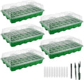 Gardzen 5 Pack BPA Free Seed Starter Tray Kit, 40 Cell Reusable Seedling Trays with Humidity Vented Domes and Base by Gardzen