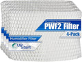 4-Pack WF2 Filter Fits Protec PWF2 Replacement Wicking Filter For Vicks Humidifier VEV400 - Compatible with Vick Humidifier Filters Model PWF2 by UpStart+Components