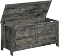 Storage Chest, 39.4” Large Toy Chest, Entryway Storage Trunk, Storage Bench with Safety Hinge, Entrance Bench for Living Room, Entrance, Bedroom, Vintage Gray SCRP48301 by MAHANCRIS