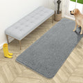 OLANLY Dog Door Mat for Muddy Paws 54x24, Absorbs Moisture and Dirt, Absorbent Non-Slip Washable Doormat, Quick Dry Chenille Mud Mat for Dogs, Entry Indoor Entryway Carpet for Inside Floor, Grey by OLANLY