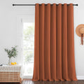 NICETOWN Burnt Orange Blackout Curtains for Bedroom/Living Room 132 Inch Length - Thermal Insulated Room Darkening Grommet Top Window Curtains (100 by 132 - Inch, 1 Panel) by NICETOWN