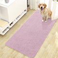 OLANLY Dog Door Mat for Muddy Paws 47x24, Absorbs Moisture and Dirt, Absorbent Non-Slip Washable Doormat, Quick Dry Chenille Mud Mat for Dogs, Entry Indoor Entryway Carpet for Inside Floor, Dusty Rose by OLANLY