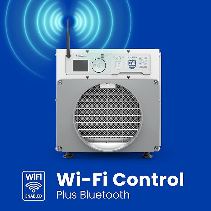 AprilAire E070W Smart Wi-Fi Crawl Space Dehumidifier, 70-Pint Commercial Whole-House Dehumidifier for Basement, Crawlspace & Home up to 2,200 Sq. Ft. with Pump, Drain Hose, Hanging Kit, MERV 11 Filter - Image 6