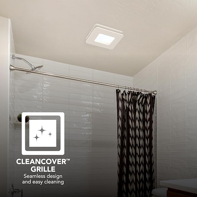 Broan-NuTone Bathroom Exhaust Fan with LED light – Easy Retrofit Without Attic Access, Quiet 1.5 Sones, Effective Ventilation at 80 CFM ENERGY STAR Certified Moisture and Odor Control - Image 7