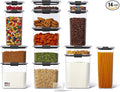 Rubbermaid Brilliance 14-Piece Food Storage Container Set with Scoops Airtight BPA-Free for Kitchen and Pantry Organization by Rubbermaid