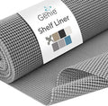 HOME GENIE Shelf Drawer and Cabinet Liner, Durable with Strong Grip, 17.5 in x 10 FT, Non Adhesive Liners Protect Kitchen Cabinets and Cupboard, Pantry, Bathroom Drawers and Shelves, Desks, Soft Gray by HomeGenie