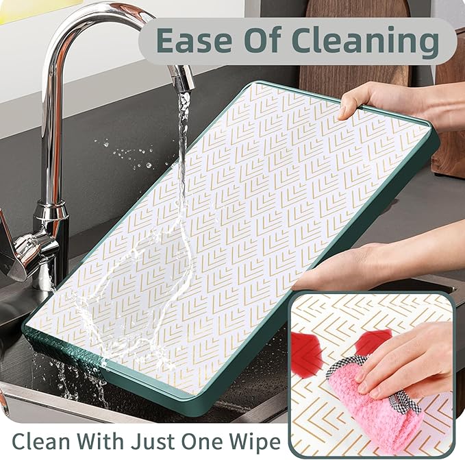 Shelf Liner for Kitchen Cabinets Non Adhesive Drawer Liner Non-Slip Thickened Shelf Liner Paper Strong Easy to Clean for Tool Box Refrigerator with Knife and Tape Measure, Gold Arrow, 11.8 x 118 in - Image 4