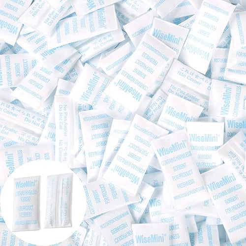 0.25 Gram 1200 Pack Silica Gel Packets, Dessicant Packets, Silica Gel Packs, Moisture Absorbers for Food Storage, Food Safe Desiccant Dehumidifiers by Wisesorb