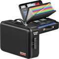 Fireproof Document Box, Hard Case Highly Flame-Resistant Fire Proof Waterproof File Organizer with Lock, Portable Fire Safe for Important Documents & Valuables Storage (Black, ‎16"*12"*5") by BigPonPon
