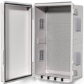 Electrical Junction Box, Ventilated Design, Cable Grommets, Indoor/Outdoor Use with Mounting Panel & Hinged Cover. Waterproof IP 65. (Grey Cover, 19.7"x15.7"x7.9") by ANIMACYN