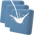 Fuloon Waterproof Couch Cushion Covers, Stretch Sofa Seat Cushion Slipcovers Solid Washable Furniture Protector Suitable for Armchair Loveseat Sofa (Blue, 3 Pieces) by Fuloon