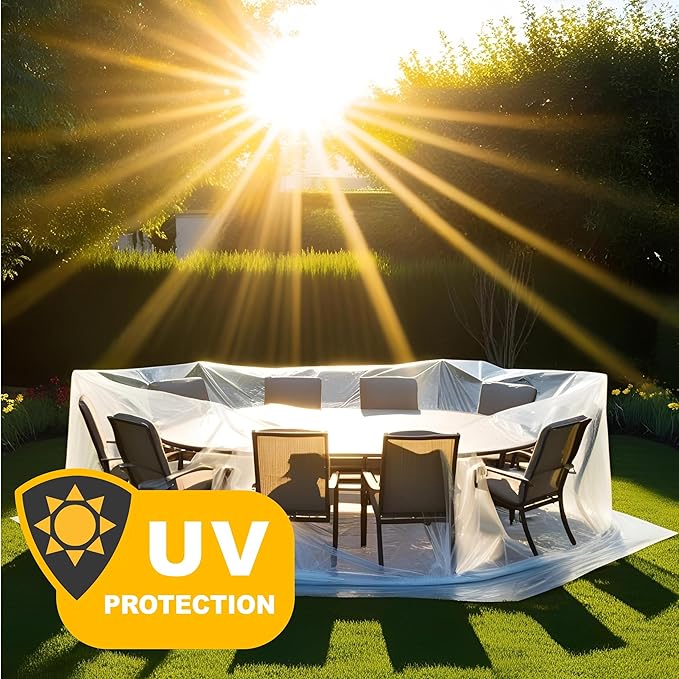 Plastic Sheeting (10' x 25') Long, 6 Mil - UV Protection Poly Sheeting Polyethylene Film, Heavy Duty Greenhouse Plastic Sheeting - Image 3