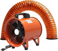 dreamdragon Upgraded 10-Inch Utility Blower Fan，Portable Industrial Exhaust Fan with 16.4ft Flexible Duct Hose，3300 RPM Low-Noise Ventilator for Workshops Warehouses and Basements by Unknown