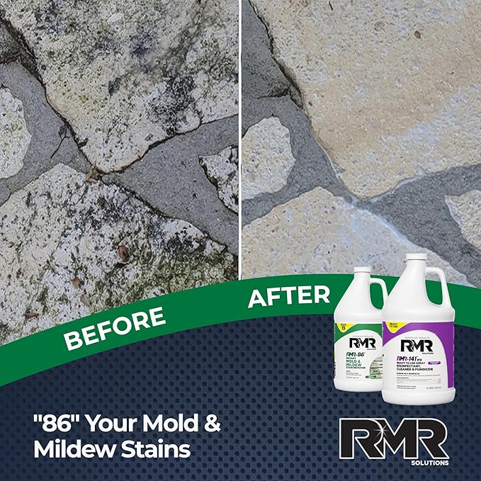RMR Brands DIY Mold Remover Bundle - Complete Mold Killer & Stain Remover Bundle - Mold and Mildew Prevention Kit, Disinfectant Spray, Includes 2-1 Gallon Bottles - Image 6
