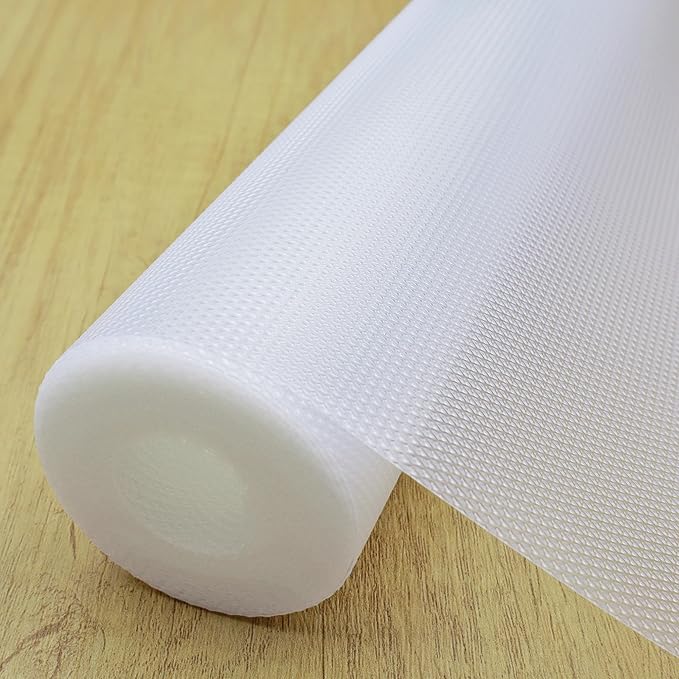 Non-Slip Shelf Liner, for Kitchen Cabinets, Washable Oil-Proof & Waterproof Drawer Mats for Refrigerators, Shelves & Desks, Non-Adhesive EVA Material by Unknown