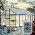 8×14FT Green Houses for Outside, Walk in Greenhouse for Outdoors and Garden Planting, Large Greenhouse Kit with Electronic Thermometers, Withstands Strong Wind or Snow to Protect Vegetables or Plants by WUKHG