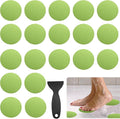 24 PCS Bathtub Non Slip Stickers Green Adhesive Decals Round Shape Anti Slip Shower Stickers Bath Non Slip Stickers for Floor Bathroom Stairs Ladders with Scraper by Coufce