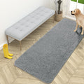 OLANLY Dog Door Mat for Muddy Paws 59x24, Absorbs Moisture and Dirt, Absorbent Non-Slip Washable Doormat, Quick Dry Chenille Mud Mat for Dogs, Entry Indoor Entryway Carpet for Inside Floor, Grey by OLANLY