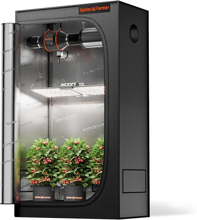 Spider Farmer 3x2 Grow Tent 2025 New, 36"x20"x63", with Hook for Controller and Power Strip, View Window, 1680D Thicken Mylar Canvas for Indoor Hydroponic Growing SF1000, SE1500, G1500 - Image 7