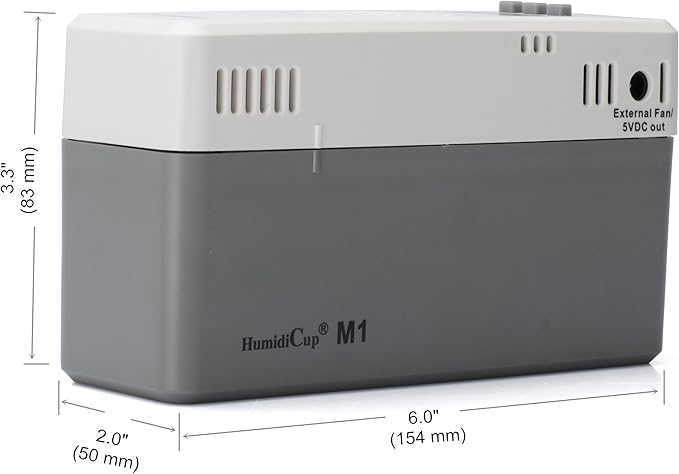 HumidiCup® M1 Electronic Cigar Humidifier, For 100-300 Cigar Capacity Humidors, 40% to 90% Setting Range, Stable Humidity Control - Image 3
