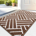 OLANLY Indoor Door Mat, 36x24 Inch, Dirt Resistant and Absorbent, Non-Slip Rubber Backing Floor Mats, Easy Clean Low-Profile Doormat for Entryway, Front Door, and Inside Entrance, Coffee by OLANLY