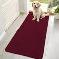 OLANLY Dog Door Mat for Muddy Paws 70x35, Absorbs Moisture and Dirt, Absorbent Non-Slip Washable Doormat, Quick Dry Chenille Mud Mat for Dogs, Entry Indoor Entryway Carpet for Inside Floor, Burgundy by OLANLY