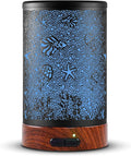 EQUSUPRO Aromatherapy Essential Oil Diffuser 150ml- Electric Cool Mist Aroma Diffuser with Intermittent Mode, Auto Shut-Off Protection, 7 Colors Changing LED Light for Home Office Decor & Gift (Sea) by EQUSUPRO