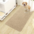 OLANLY Dog Door Mat for Muddy Paws 40x24, Absorbs Moisture and Dirt, Absorbent Non-Slip Washable Doormat, Quick Dry Chenille Mud Mat for Dogs, Entry Indoor Entryway Carpet for Inside Floor, Beige by OLANLY