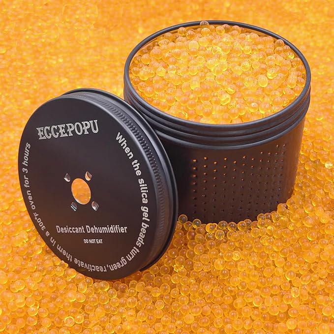 Gun Safe Dehumidifier 200g - Silica Gel Desiccant Canister, Moisture Absorber for Gun Cabinets & Safes, Protect 80 Cubic Feet, Black, Aluminum Shell - Image 6