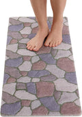 Non Slip Bathtub Mat Shower Mat for Tub - Loofah Bath Mats for Bathroom - 40x16 Bathtub Floor Mat - Textured Anti Slip Bath Mat Without Suction Cups - Secure Mat for Wet Areas (40x16 Stone Path) by ENKOSI