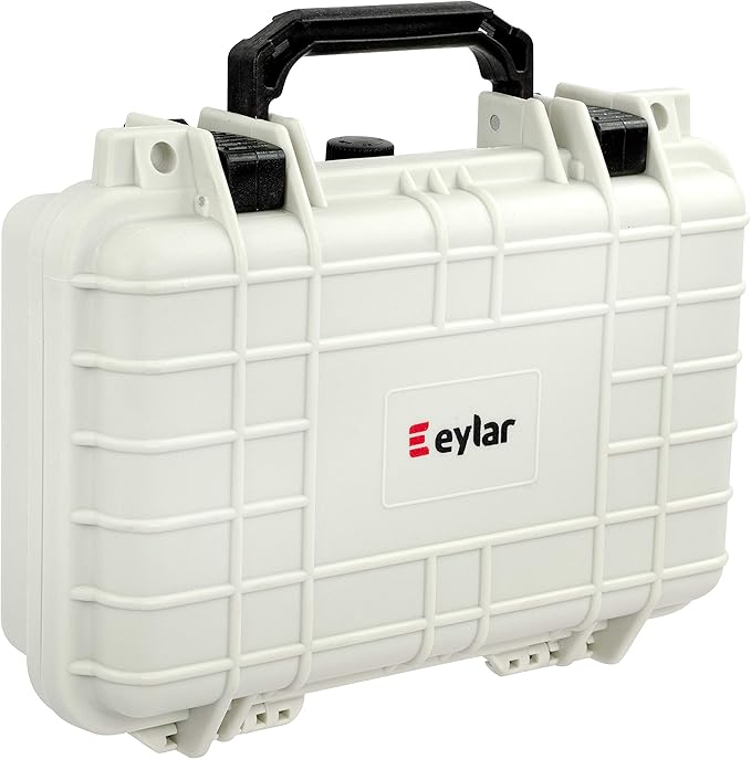 Eylar Protective Gear and Camera Hard Case Waterproof Dry Box with Foam 11.6 Inch 8.3 Inch 3.8 Inch (White) - Image 3