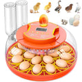 18 Egg Incubator with Automatic Egg Turning, Digital Temperature Humidity Control, Incubator for Hatching Eggs, 360° View Candler, Chicken, Quail, Duck, Goose, Turkey for Home & Farm by Brnvl