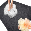 Shower Mats Non Slip for Elderly, 24x47’’Extra Lager Loofah Bath Mats for Shower, Non-Slip Bath for Elderly-Black by NQWei