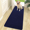 OLANLY Dog Door Mat for Muddy Paws 70x24, Absorbs Moisture and Dirt, Absorbent Non-Slip Washable Doormat, Quick Dry Chenille Mud Mat for Dogs, Entry Indoor Entryway Carpet for Inside Floor, Navy Blue by OLANLY
