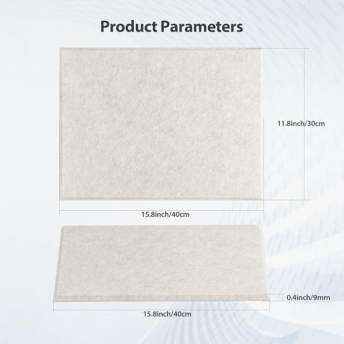 12 Pack Acoustic Panels Self Adhesive Sound Proof Foam, High Density Sound Acoustic Panel, 16X12X0.4 Inch 4:3 Rectangle Panels in Home, Office, Reccording Room, Studio,and more(Beige) - Image 6