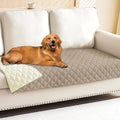 Smiry Waterproof Dog Bed Cover Pet Blanket, Soft Washable Dog Blanket for Furniture Bed Couch Sofa Reversible, Checkered (30"x70", Taupe/Beige) by Smiry