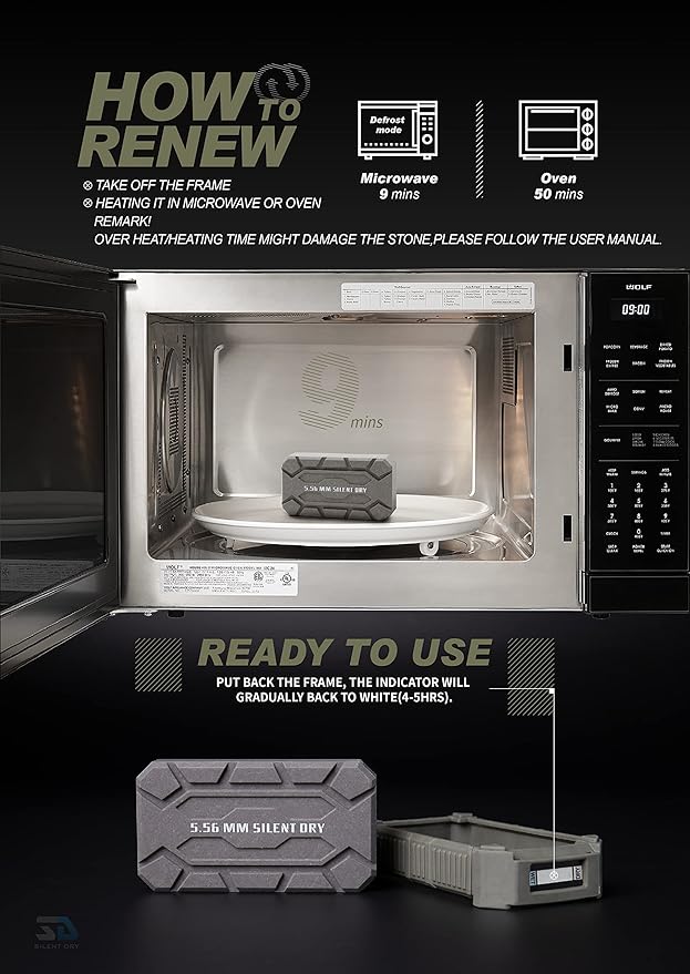 Gun Safe Dehumidifier with Protective Indicator Frame, Wireless, Reusable, Portable Dryer, Safe mini mold remover for Gun/Camera/Instrument, Pioneer and Shotgun J. - Image 9