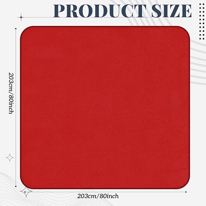 1 Pcs Couples Waterproof Mat Lover Reusable Stainproof Blanket Quiet Easy Use Mattress Protector for Adult Multi Functional Bed Sheet Couple Pleasure Comfort (80 x 80 in,Red) - Image 2