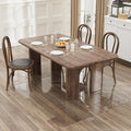 5'×7' Crystal Transparent Floor Mat for Under Dining Room Table, No Scratch Durable Plastic Area Rug for Kitchen, Waterproof Easy Flat Floor Protector for High Traffic Area by Unknown